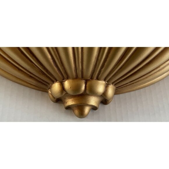 Mid Century Syroco Gold Tone Wall Pocket Planter #4246 Vintage 1962 Issue - Picture 3 of 10